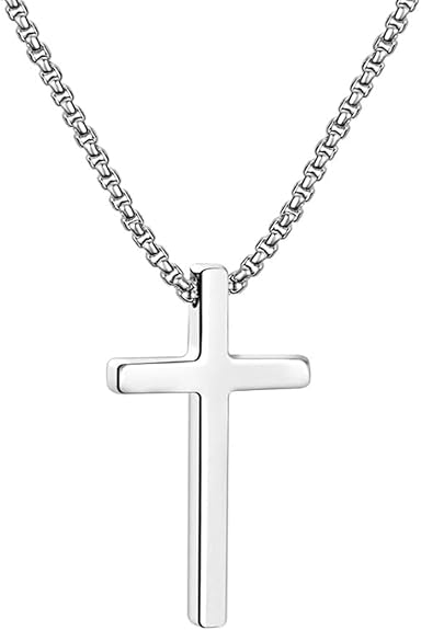 Prism 20-inch Silver Cross Chain, Stainless Steel, 2.5mm