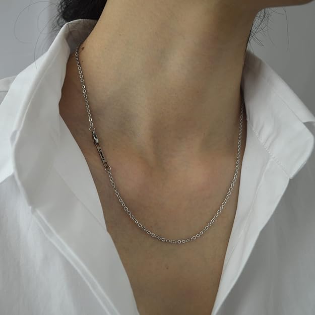 Prism 16-inch Silver Chain, Stainless Steel, 2mm